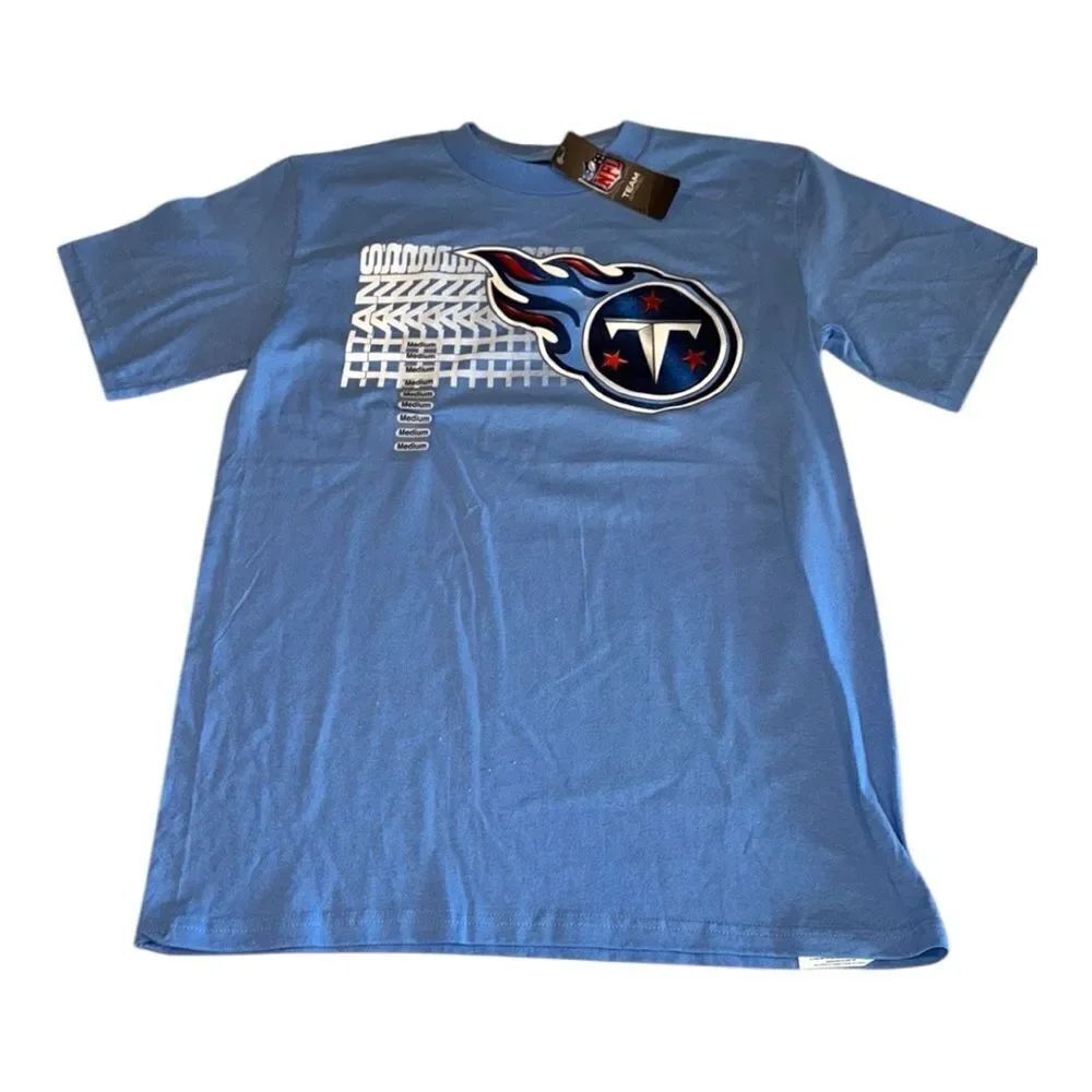 NFL Tennessee Titans Pullover Short Sleeve Crewneck Cotton Tee Shirt Size Medium